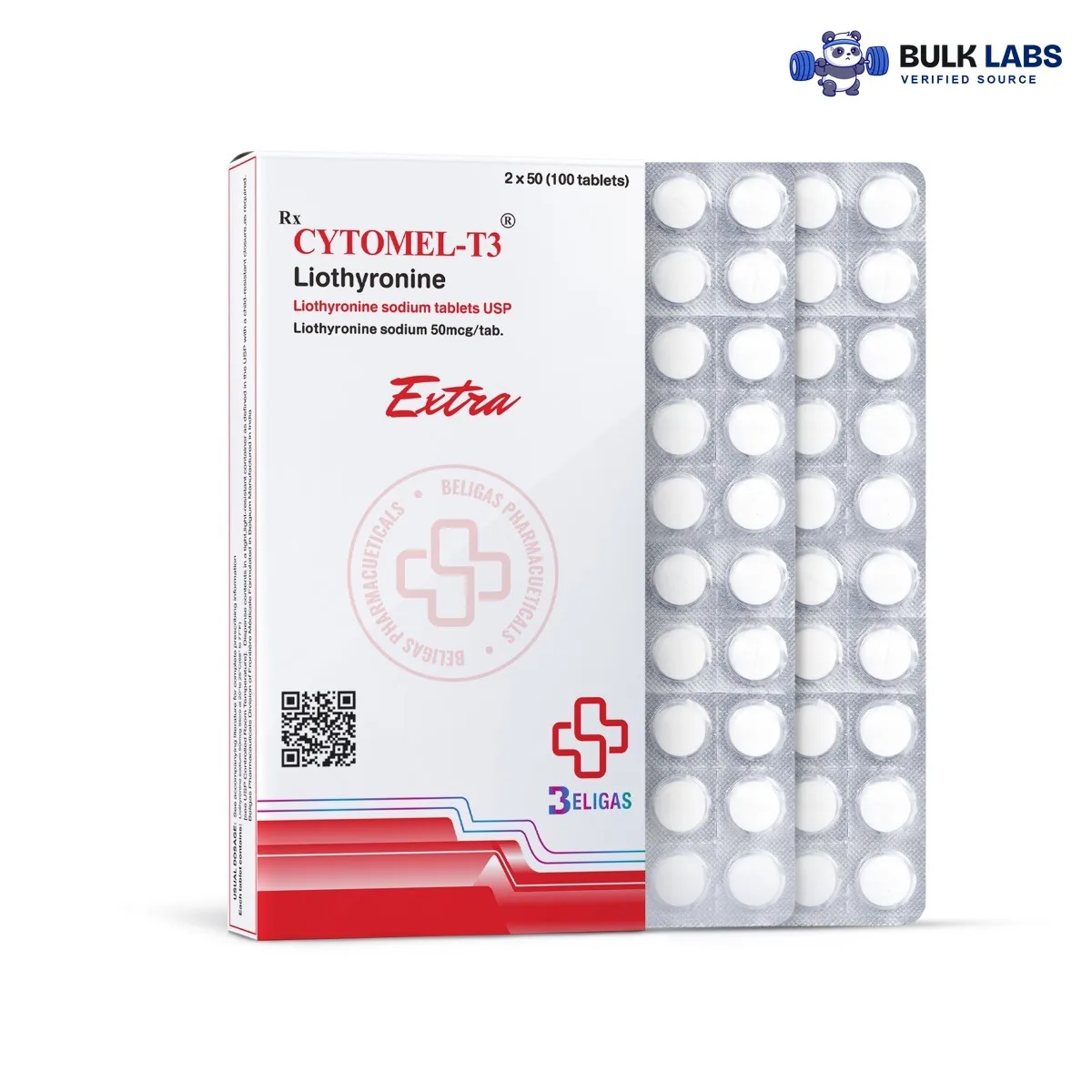 Beligas Cytomel T3 (Liothyronine) 100 tablets 50 mcg