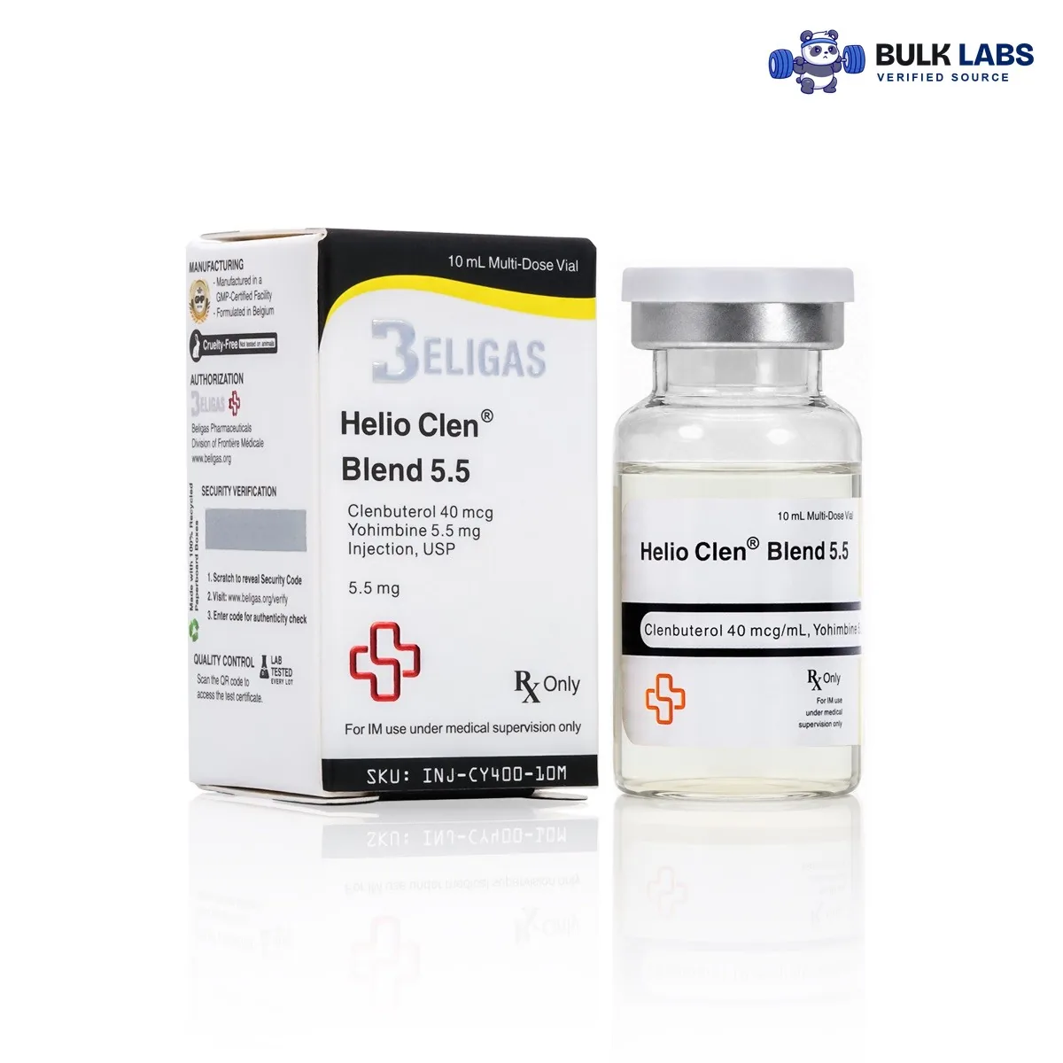 Beligas Helio Clen Blend 5.5mg (Clenbuterol) 10 ml vial 5.5 mg/ml
