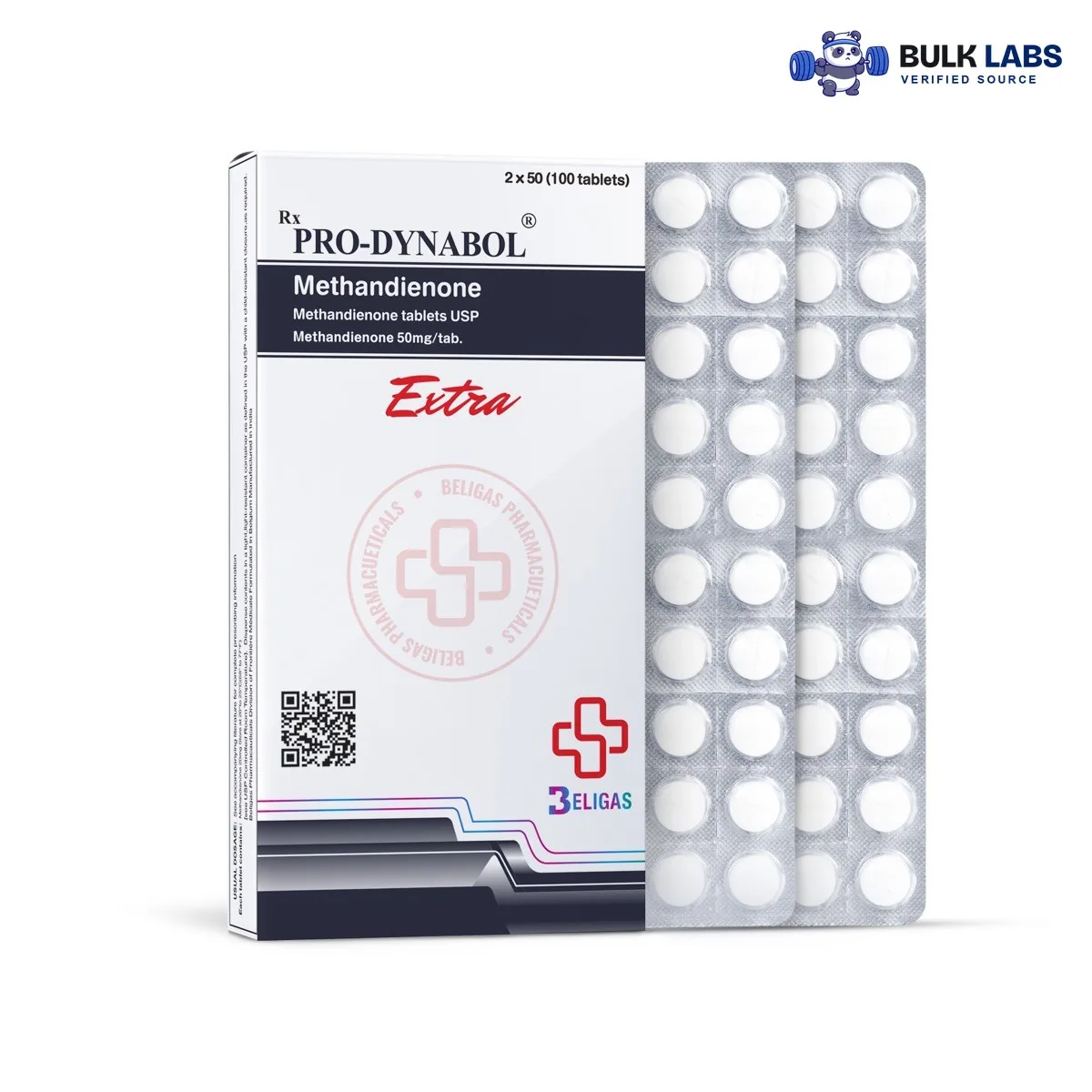 Beligas Pro Dynabol 50 (Methandienone) 100 tablets 50 mg